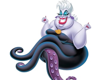 Life-Size Ursula Cardboard Cutout, Little Mermaid Party Prop