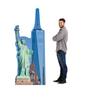 Découpe en carton sur les toits de la ville de New York, accessoire de toile de fond NYC, toile de fond paysage urbain, présentoir en carton emblématique de New York, toile de fond de fête de la ville