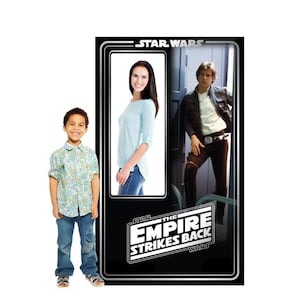 Grandeur nature pour emballage Han Solo, accessoire photo découpé en carton Star Wars, décoration de fête Star Wars, doublure pour emballage Han Solo Star Wars