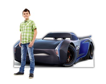 Life-Size Jackson Storm Cars 3 Cardboard Cutout, Disney Pixar Party Decor, Kids Birthday Standee, Cars Movie Photo Prop, Cars 3 Theme Party