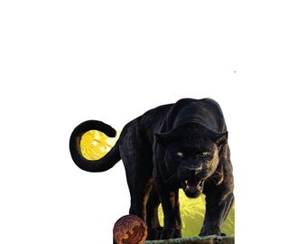 Bagheera The Jungle Book Life-Size Cardboard Cutout, Disney Standee, Jungle Party Decor & Kids Room Display, Jungle-Themed Birthday