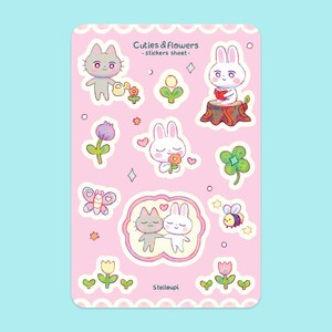 Cuties stickers sheet / Kawaii sticker / Cute sticker