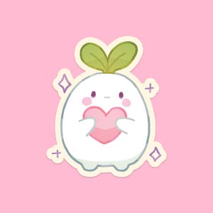 Sprout sticker / Cute plant sticker / kawaii sticker