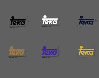 Real Madrid Football Team Teka Inspired Sponsor Patch | Heat Transfer Shirt Print