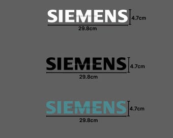 Parche estilo SIEMENS inspirado en el Real Madrid: calcomanía termoadhesiva para camiseta