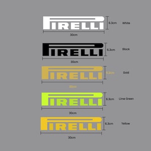 PIRELLI Pirelli Sponsor Logo Patch Wappen Heat Adhesive Film 30 x 6.3