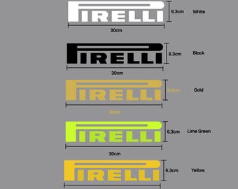 PIRELLI Pirelli Sponsor Logo Patch Wappen Heat Adhesive Film 30 x 6.3