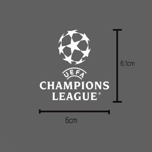 UEFA Champions League Inspired Mini Patch 6x6.1cm Fan Made Heat Transfer Iron-On Vinyl Logo Soccer Jersey Decoration