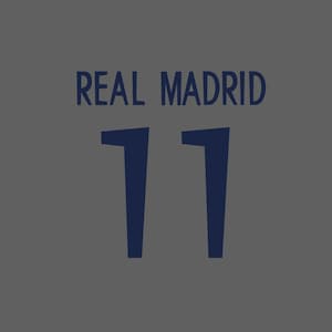 Real Madrid 99/00 Home Name Set – Choose Player Fan Style Heat Transfer Jersey Patch