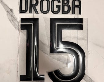 0405 Chelsea Away Name Set UEFA Didier Drogba