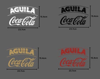 Parche de camiseta de fútbol de Colombia: calcomanía termoadhesiva estilo Águila Coca-Cola
