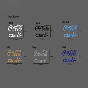 Argentina Sponsor Patch | 2019/20 Coca-Cola Claro Front Logo | 18cm Heat Transfer Vinyl Iron-On Decal for Football Training Patch