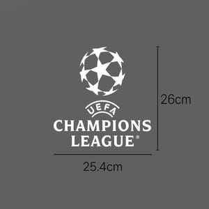 UEFA Champions League Inspired Large Patch 25.4x26cm Fan Made Heat Transfer Iron-On Vinyl Logo Soccer Jersey Decoration