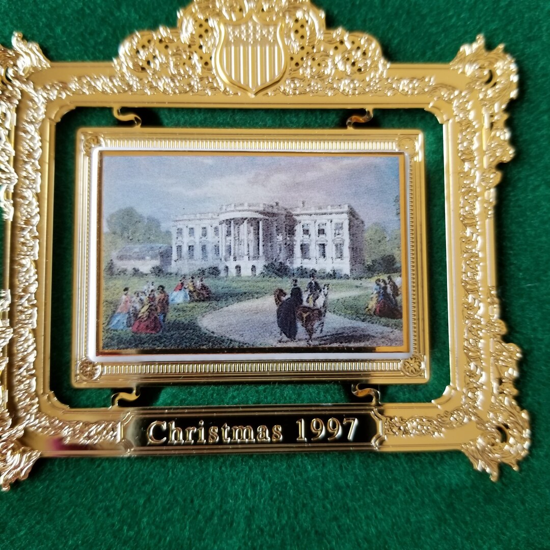 Vintage 1997 White House Christmas Ornament in Original Box With