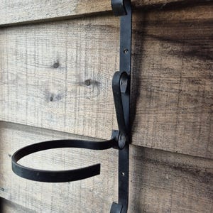 Vintage wrought iron hanging planter