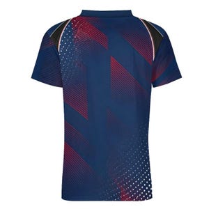 Custom USA Soccer Jersey Navy Blue Red White, USA Inspired Football Shirt, Fan Made Soccer Kit, Retro World Cup Style Jersey image 4