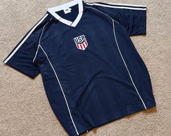 Amerikaans voetbalshirt in marineblauw, retro Amerikaans voetbalshirt, vintage stijl unisex voetbalshirt, shirt voor American footballfans
