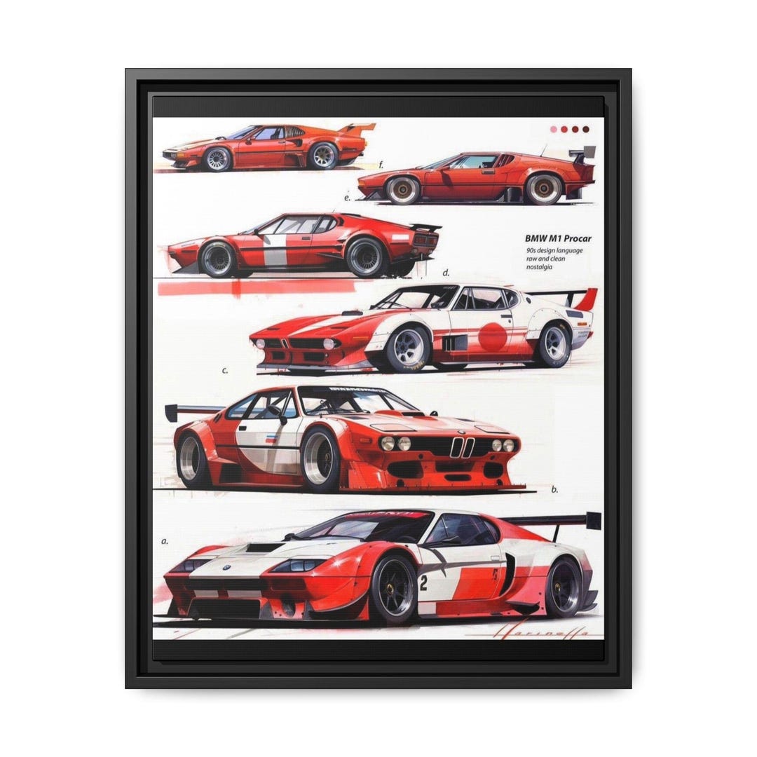 BMW M1 Procar Racing Poster – Digital Download Retro Motorsport Wall ...