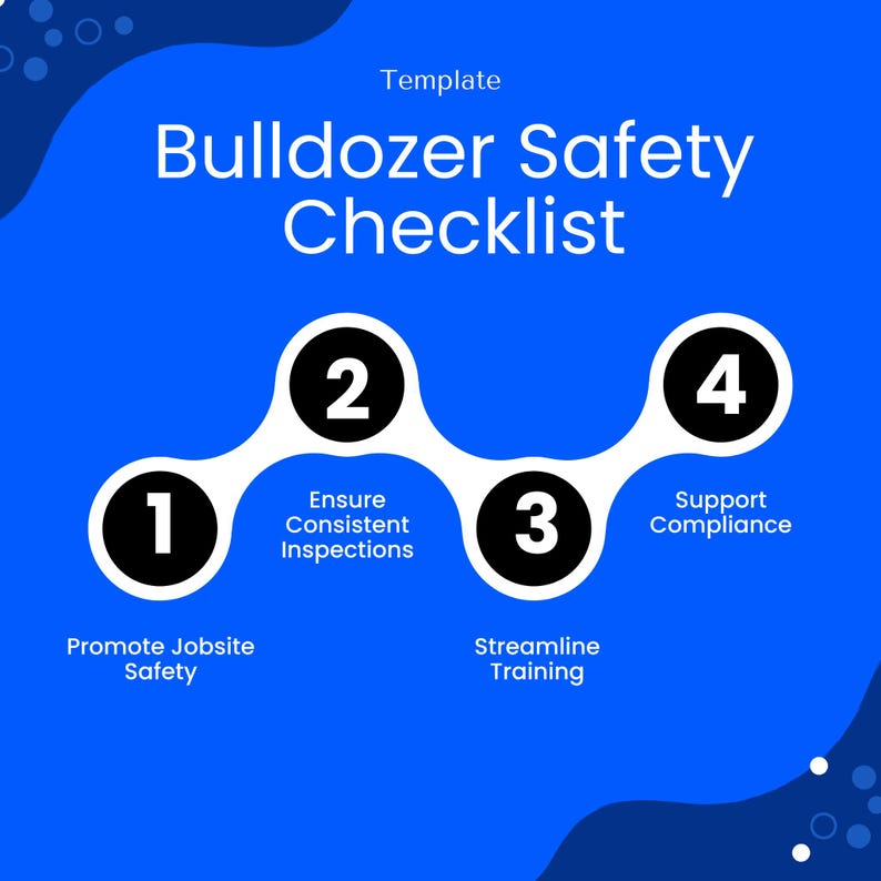 Bulldozer Safety Checklist Template – Word & PDF, A4 + US Letter - Etsy