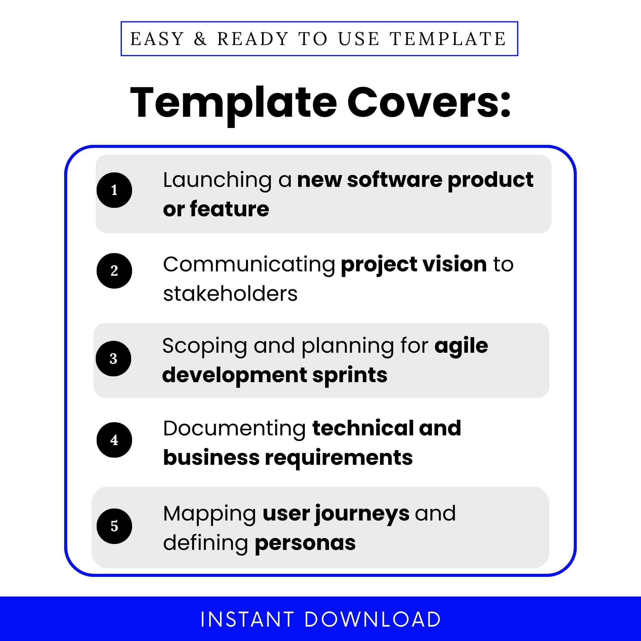 Simple Project Requirements Document (word, PDF) | PRD Template ...