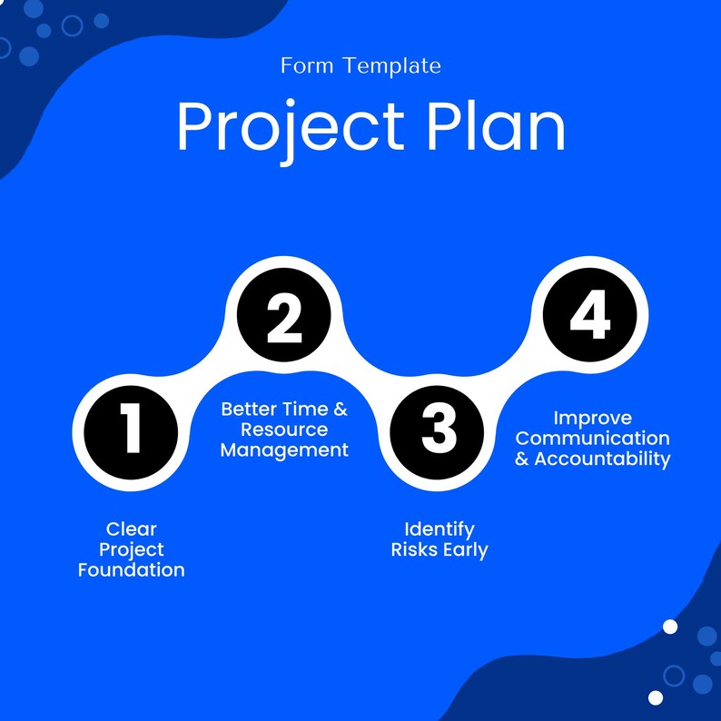 Simple Project Plan Template (word, PDF) | Project Management Template ...