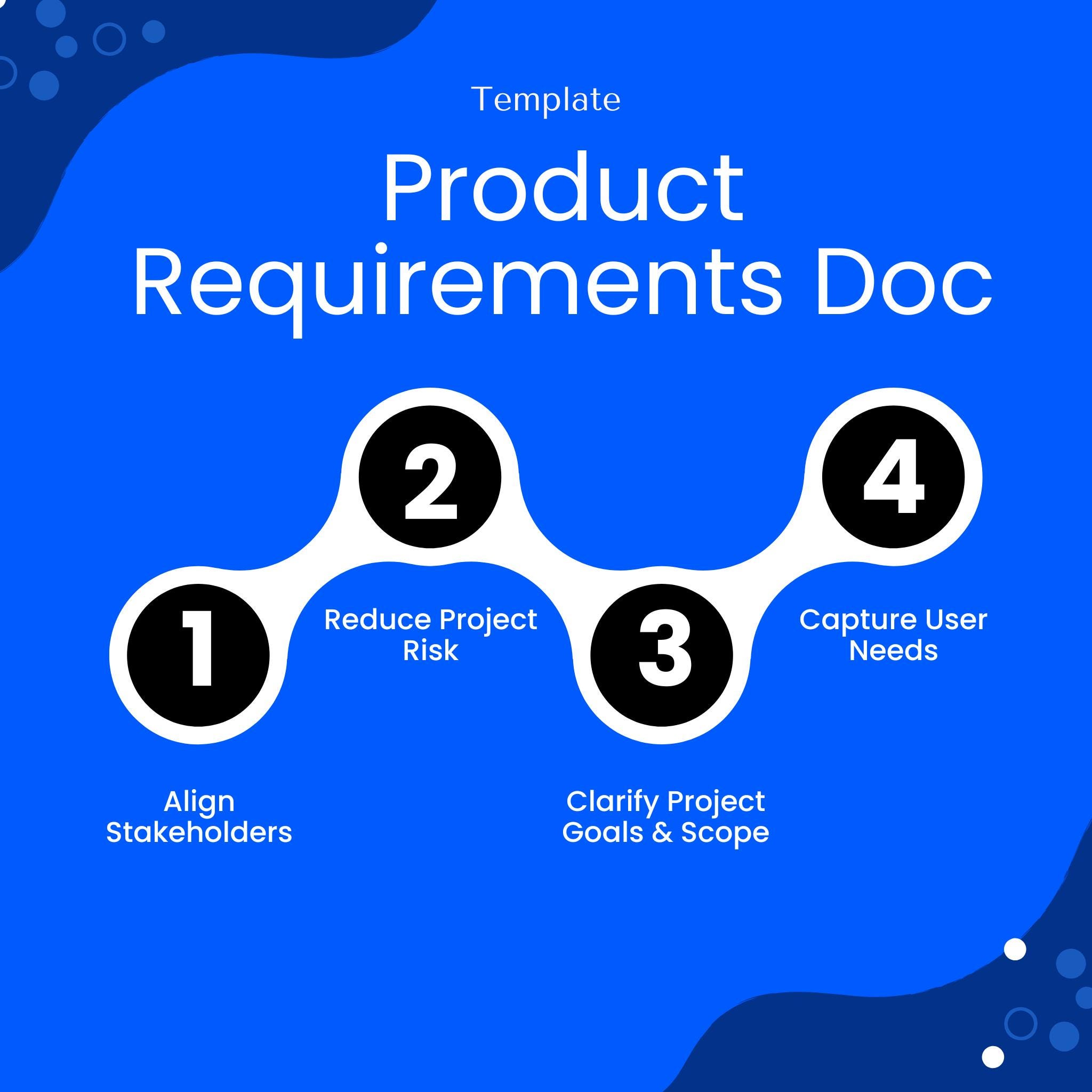 Simple Project Requirements Document (word, PDF) | PRD Template ...