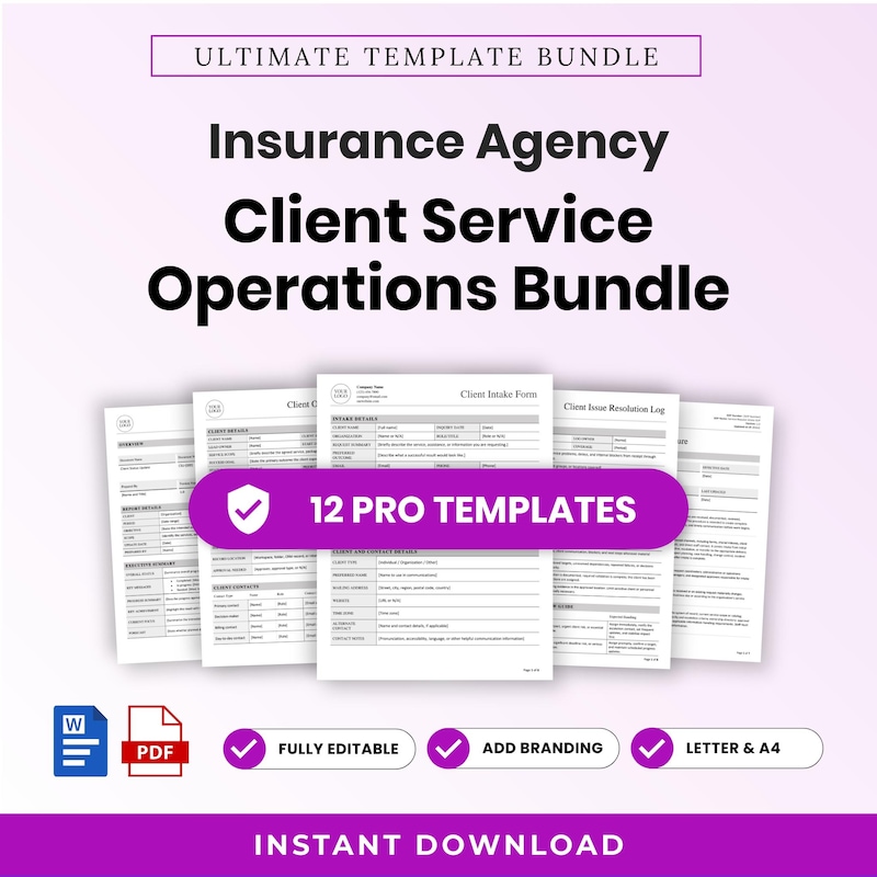 Broker Template Care - Etsy