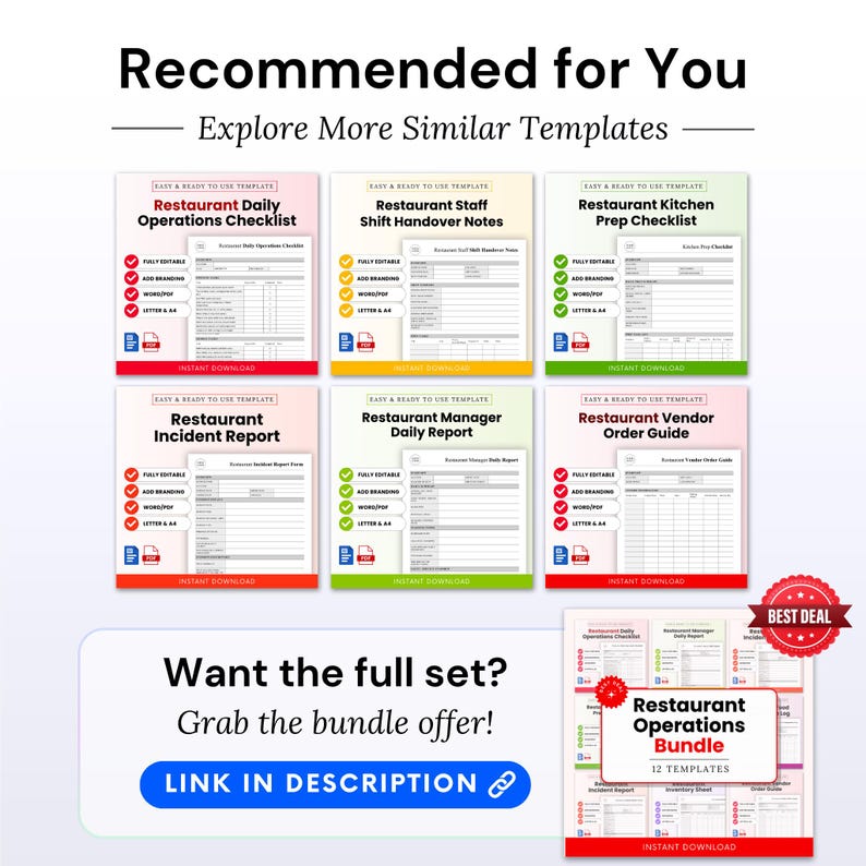 Hdfc Name Addition Form.pdf Restaurant Daily Operations Checklist Template – Word & PDF, A4 + US ...
