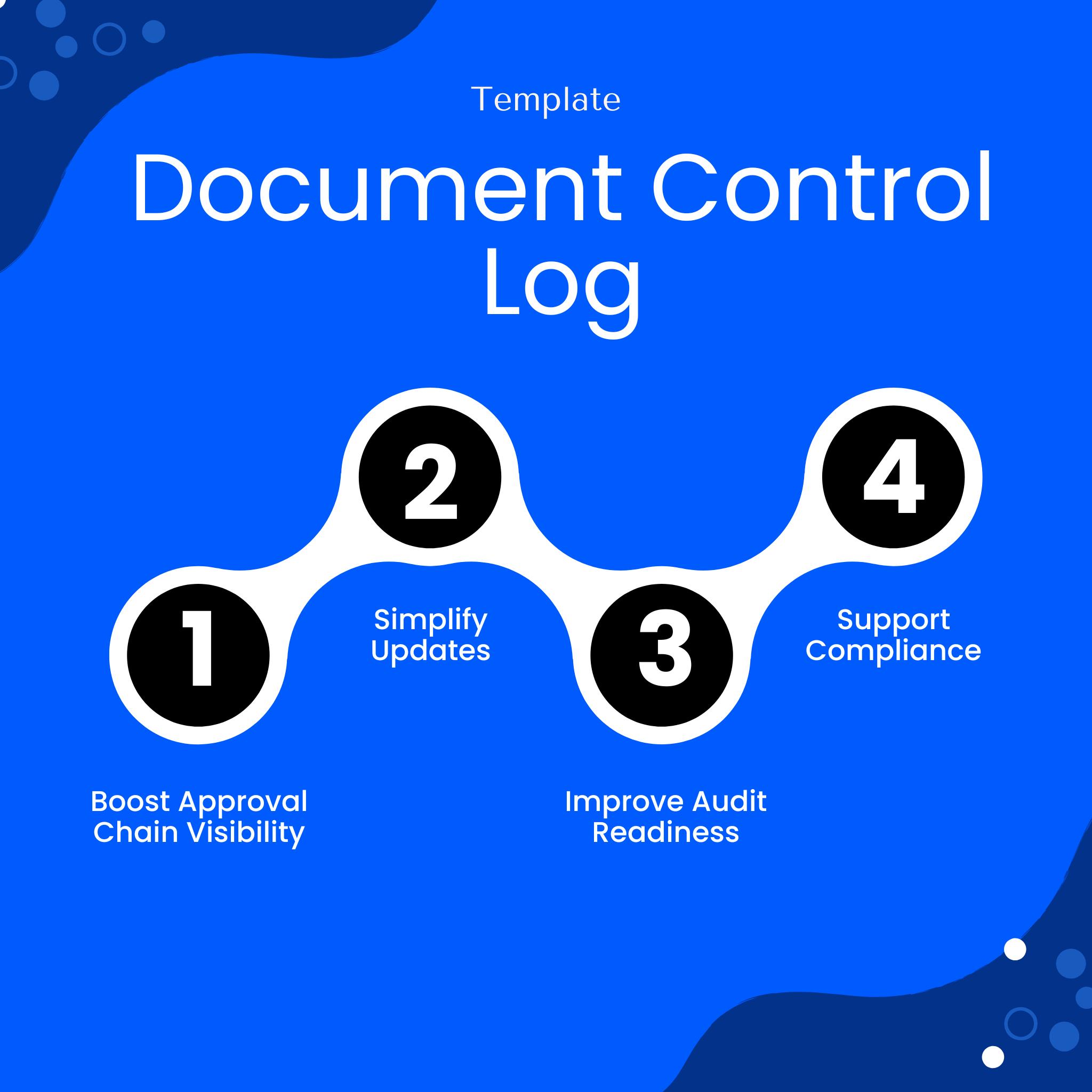 Simple Document Control Log Template - Word & PDF, A4 + US Letter - Etsy