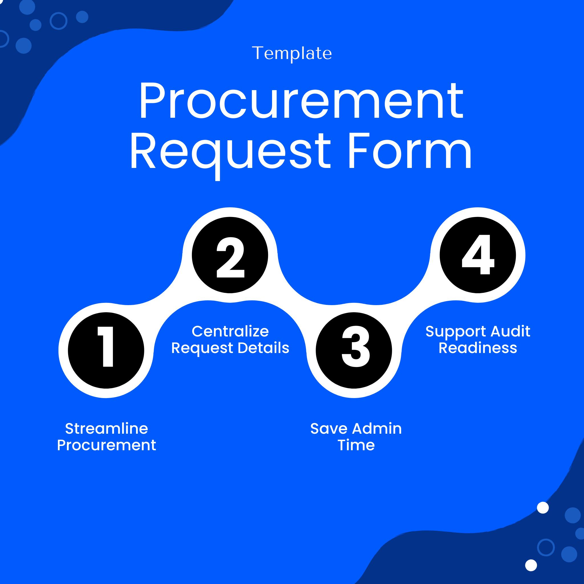Simple Request Simple Procurement Request Form Template – Word & PDF, A4 + US Letter ...