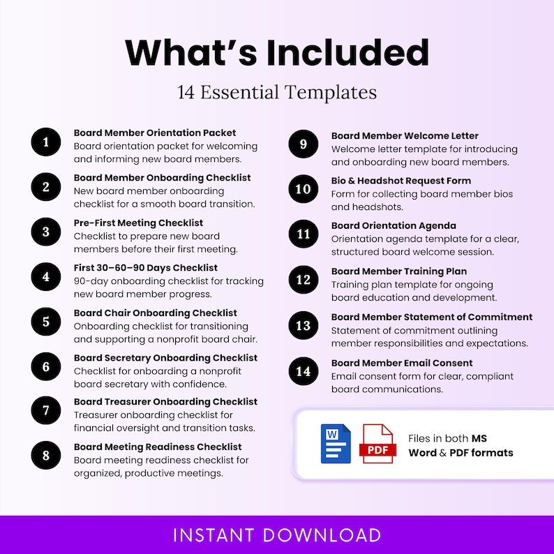 Hdfc Name Addition Form.pdf Nonprofit Board Member Onboarding and Orientation Templates Bundle ...