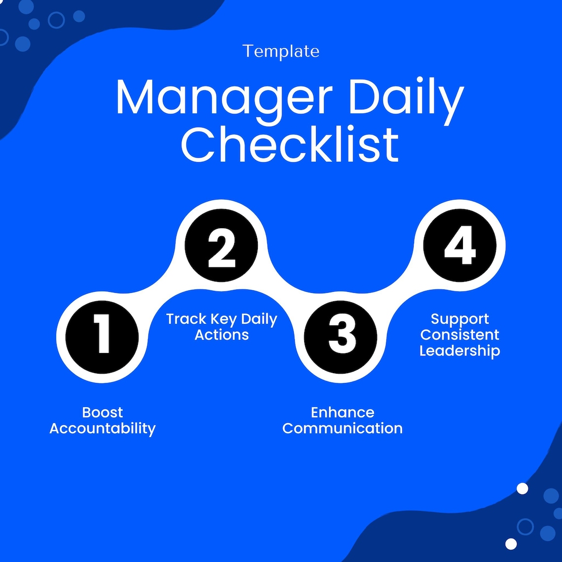 Manager Daily Checklist Template – Word & PDF, A4 + US Letter - Etsy