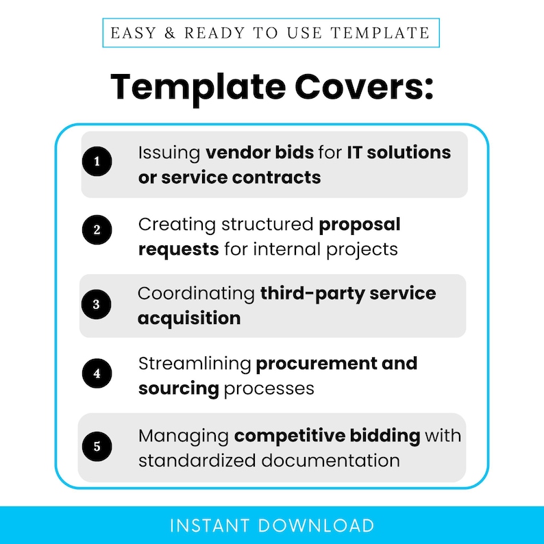 Simple Request for Proposal Template (word, PDF) | RFP Template ...