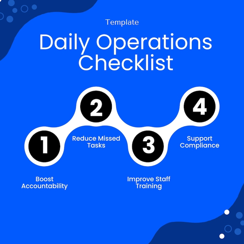 Daily Accountability Checklist Medical Office Daily Operations Checklist Template – Word & PDF, A4 ...