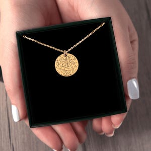 Collier personnalisé carte des étoiles