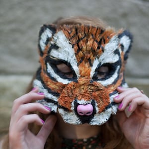 Tiger King Costume, Tiger Mask, Tiger Costume, Animal Mask, Animal costume, adult mask, Tigris costume, tigress costume, Tiger Costume,