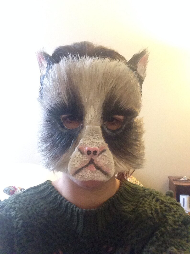 cat mask adult costume funny mask funny costume pop culture animal costume cat costume adult mask animal mask Grumpy cat mask