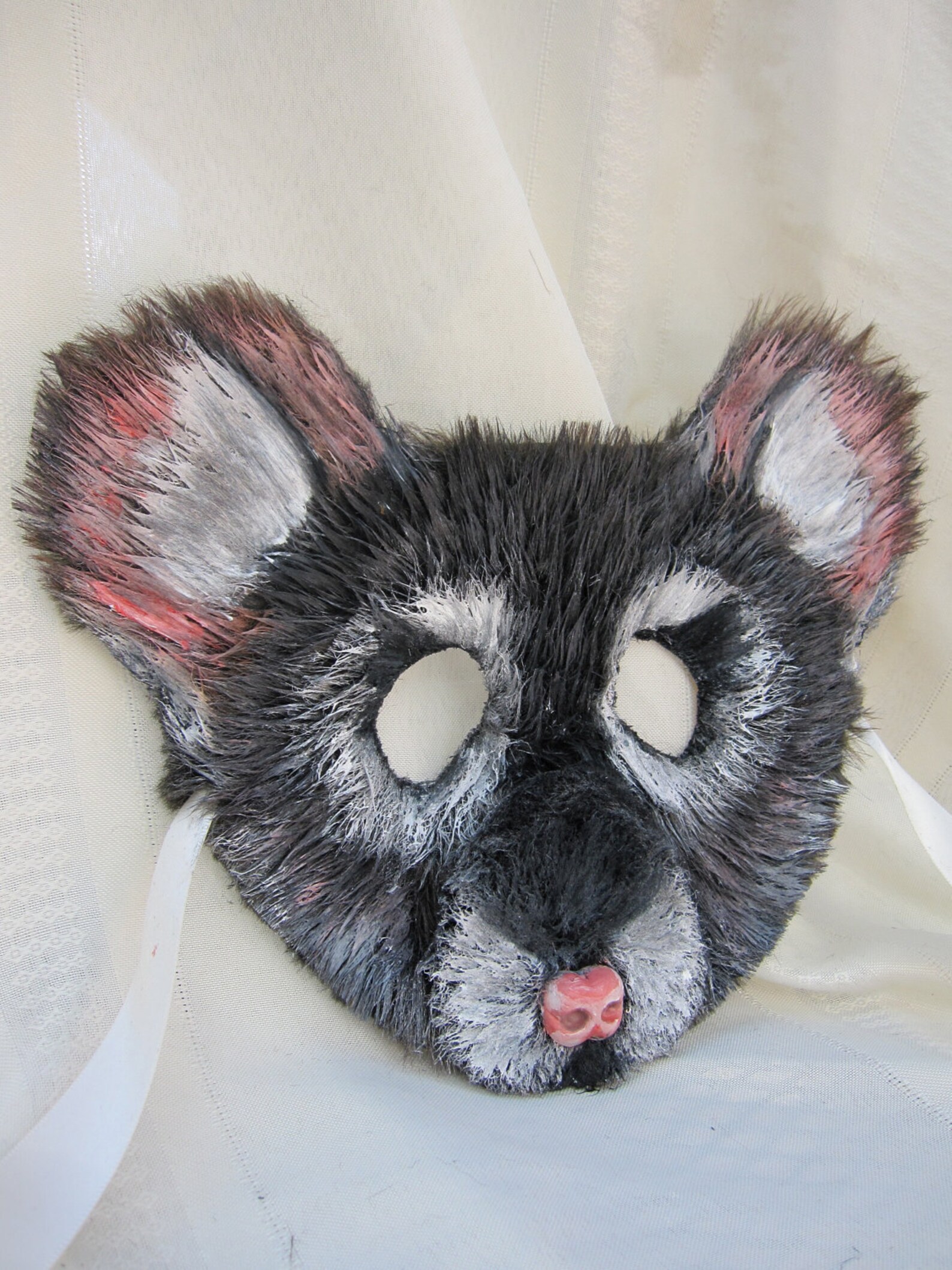 Masque De Rat 3 Pièces – Mousse PU – 3D Réaliste – Taille Adulte – Gris Clair, Gris Foncé, Marron – Halloween/cosplay