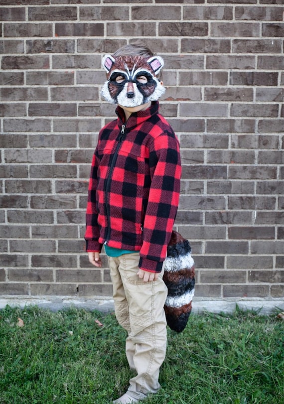 Rakete Waschbar Maske Rakete Waschbar Kostum Kinderkostum Etsy