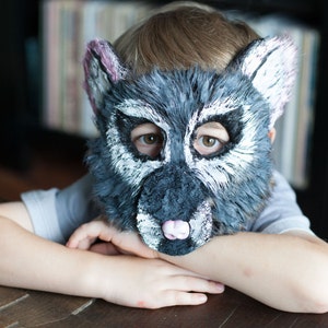 Child Sized Mouse Mask, Rat Mask, animal mask, handmade, child costume, templeton, nutcracker costume, child mask, mouse mask, mouse costume