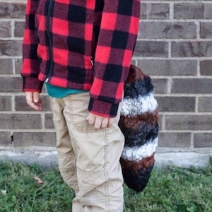 Rocket Raccoon Inspired Tail, Raccoon Tail, Animal costume, Tail only, child costume, adult costume, animal tail,