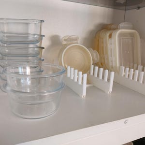 Modular Deckelregal - erweiterbar Tupperware & Lebensmittel Lagerung Deckelregal für Küchenschubladen (Eco 3D-Druck)