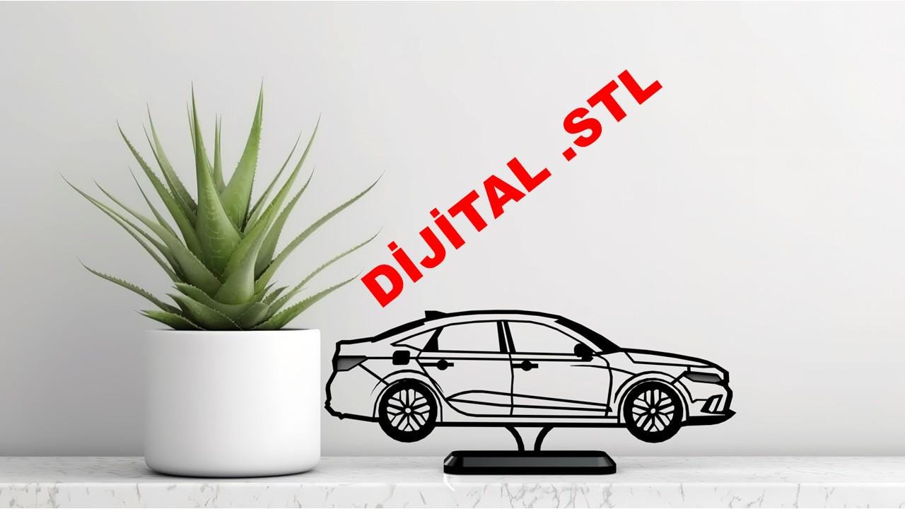Arquivo de impressão 3D de carro compacto icônico do Japão, download digital STL, arte automotiva, decoração de mesa moderna, veículo global dinâmico, presente personalizado e colecionável