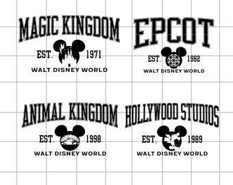 Animal Kingdom Disney Head Svg Bundle, Mickey Magic Kingdom Png, Mouse Epcot Clipart, Svg For Cricut