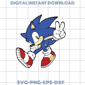 The Hedgehog Svg, sonic Svg, Sonic Head Svg, sonic png, Layered SVG, svg files for cricut, game svg, cartoon SVG Bundle, Instant download