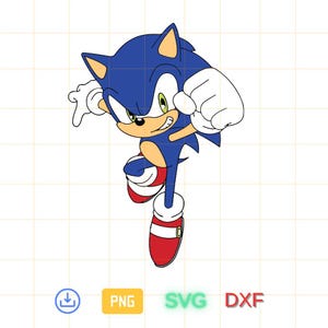 The Hedgehog Svg, sonic Svg, Sonic Head Svg, sonic png, Layered SVG, svg files for cricut, game svg, cartoon SVG Bundle, Instant download