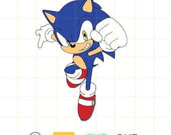 The Hedgehog Svg, sonic Svg, Sonic Head Svg, sonic png, Layered SVG, svg files for cricut, game svg, cartoon SVG Bundle, Instant download