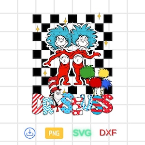 Dr Seuss Svg Layered Item, Dr. Seuss Quotes Cat In The Hat Svg Clipart, Cricut, Digital Vector Cut File, And The Hat Svg Png Eps Dxf