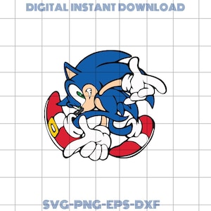 Sonic png svg - The Hedgehog Png Layered SVG - Craft Sonic-Inspired Masterpieces - Sonic Game Cut file, Silhouette, Cricut & Crafting