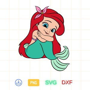 Ariel Png Svg, Little Mermaid Png Svg, Ariel png, Mermaid Clipart, Little Mermaid Png, Princess Png, Instant Download, Digital File
